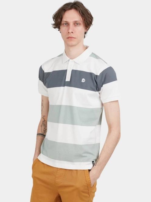 Fundango Incognito Stripe Poloshirt férfi galléros póló zöld színben 2