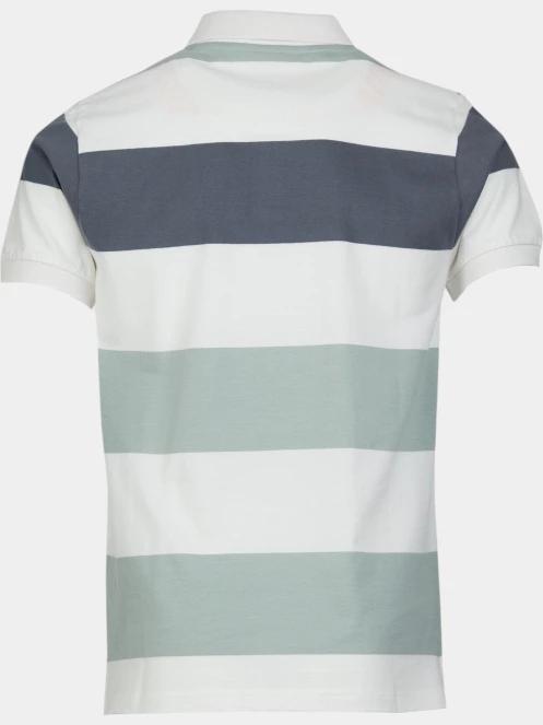 Fundango Incognito Stripe Poloshirt férfi galléros póló zöld színben 7