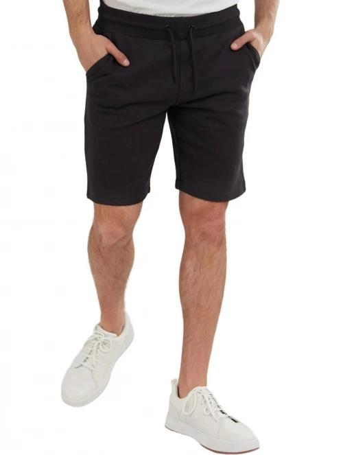 Fundango Delon Sweatshort férfi tréning rövidnadrág fekete színben 2
