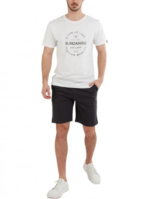 Fundango Delon Sweatshort férfi tréning rövidnadrág fekete színben 4