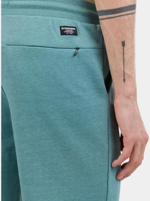 Fundango Delon Sweatshorts férfi tréning rövidnadrág zöld színben 5