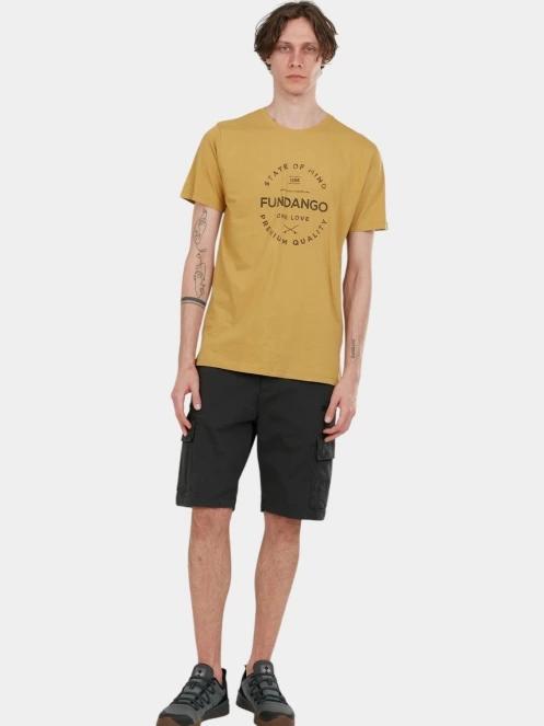 Fundango Zack Cargo Shorts férfi oldalzsebes rövidnadrág szürke színben 4