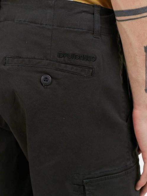 Fundango Zack Cargo Shorts férfi oldalzsebes rövidnadrág szürke színben 5
