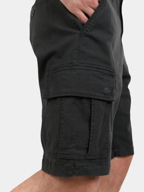Fundango Zack Cargo Shorts férfi oldalzsebes rövidnadrág szürke színben 6