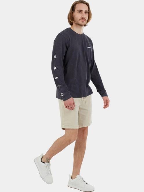 Fundango Mason Chino Shorts férfi rövidnadrág homok színben 4