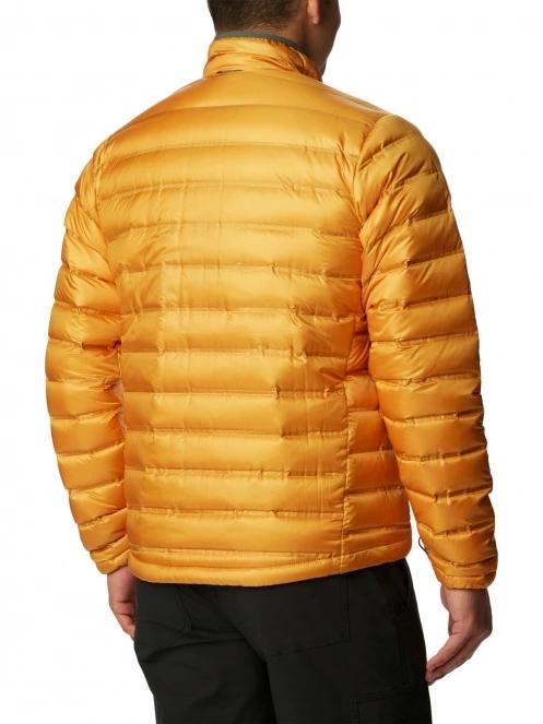 Columbia Pebble Peak Down Jacket férfi pehelykabát sárga színben 4