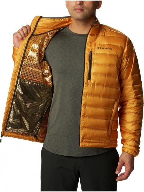 Columbia Pebble Peak Down Jacket férfi pehelykabát sárga színben 5