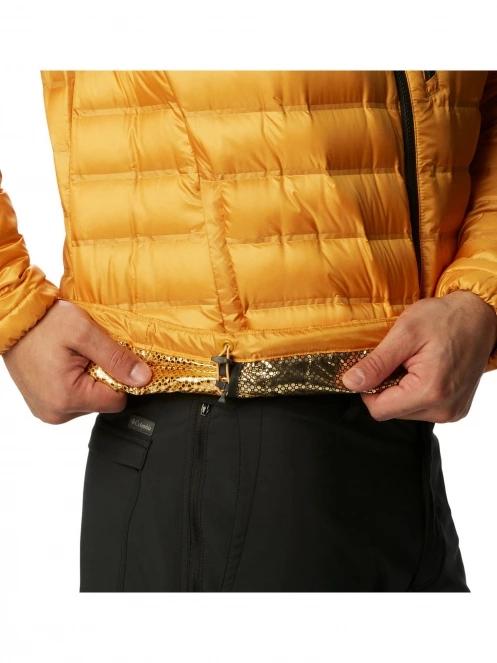 Columbia Pebble Peak Down Jacket férfi pehelykabát sárga színben 6