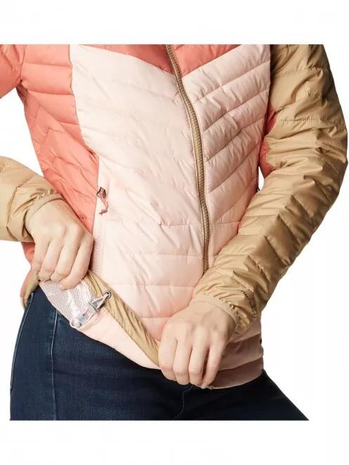 Columbia Powder Lite II Full Zip Jacket női utcai kabát rózsaszín színben 6