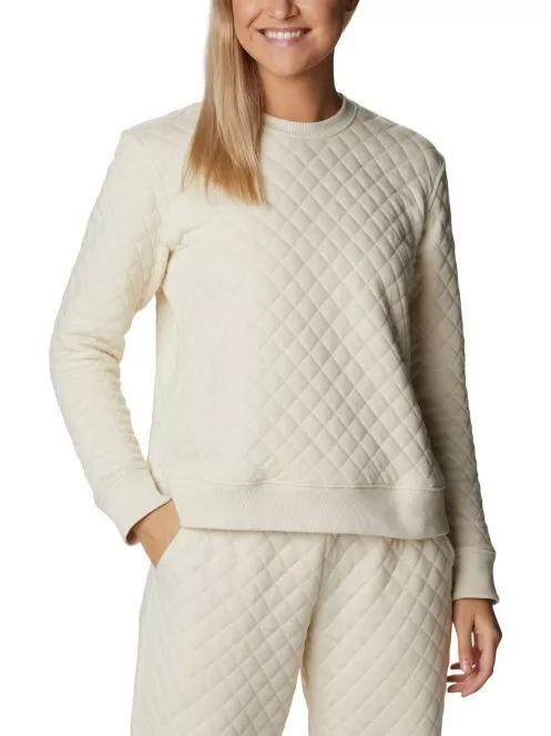 Columbia Columbia Lodge Quilted Crew női pulóver homok színben 2