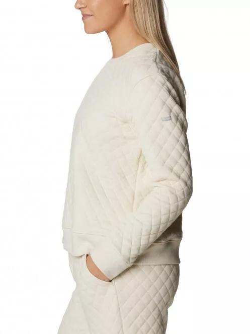 Columbia Columbia Lodge Quilted Crew női pulóver homok színben 4