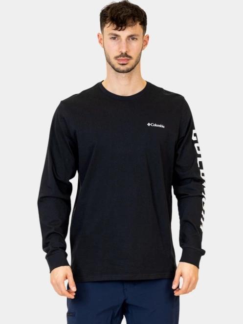 Columbia Rockaway RIVer Graphic LS Tee férfi hosszú ujjú póló fekete színben 2
