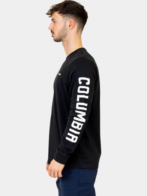 Columbia Rockaway RIVer Graphic LS Tee férfi hosszú ujjú póló fekete színben 3