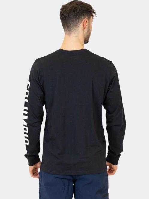 Columbia Rockaway RIVer Graphic LS Tee férfi hosszú ujjú póló fekete színben 4