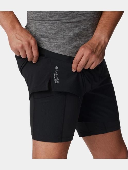 Columbia M Endless Trail 2in1 Short férfi sport rövidnadrág fekete színben 7