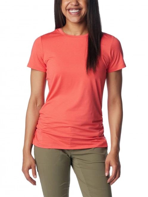 Columbia Leslie Falls Short Sleeve női ujjatlan sport póló piros színben 2