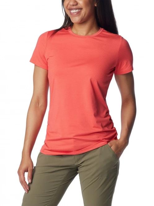 Columbia Leslie Falls Short Sleeve női ujjatlan sport póló piros színben 5