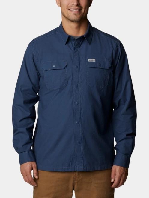 Columbia Landroamer Lined Shirt férfi hosszú ujjú ing kék színben 2
