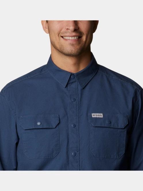 Columbia Landroamer Lined Shirt férfi hosszú ujjú ing kék színben 7
