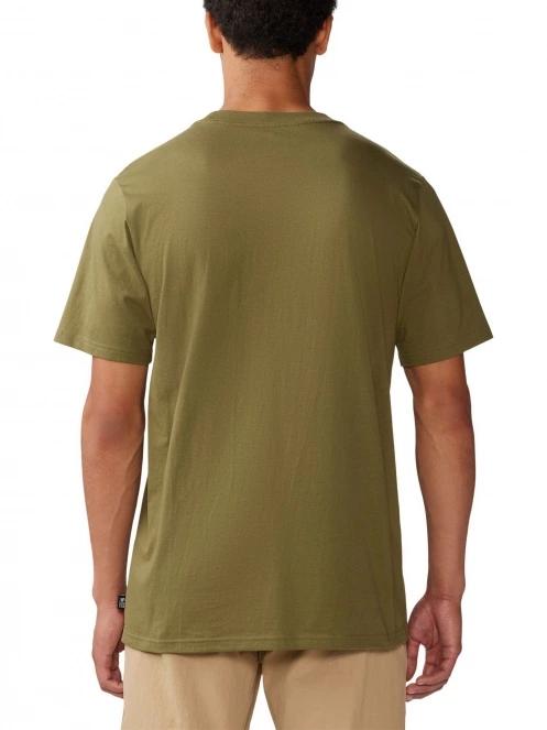Mountain Hardwear Desert Check Short Sleeve férfi rövid ujjú póló zöld színben 4