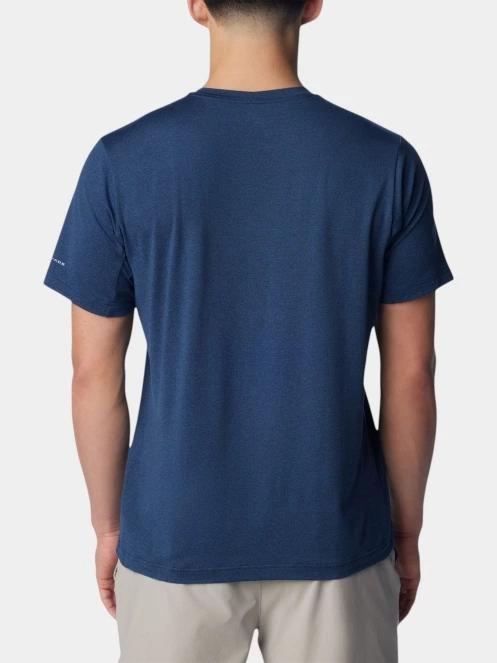Columbia Tech Trail Crew Neck II férfi rövid ujjú sport póló kék színben 4