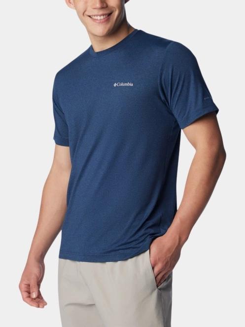 Columbia Tech Trail Crew Neck II férfi rövid ujjú sport póló kék színben 5