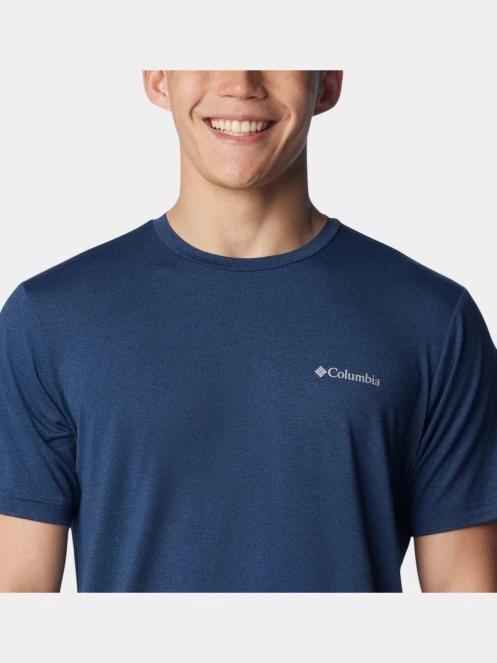 Columbia Tech Trail Crew Neck II férfi rövid ujjú sport póló kék színben 6