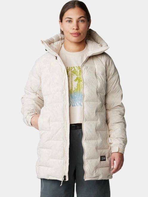 Mountain Hardwear Stretchdown Parka női pehelykabát homok színben 5