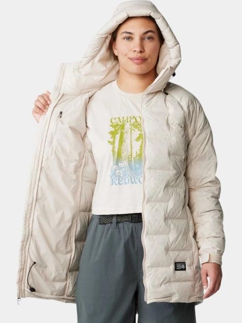Mountain Hardwear Stretchdown Parka női pehelykabát homok színben 6