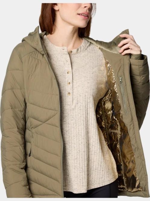 Columbia Joy Peak II Hooded Jacket női télikabát zöld színben 6