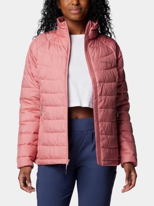 Columbia Powder Lite II Full Zip Jacket női átmeneti kabát rózsaszín színben 5