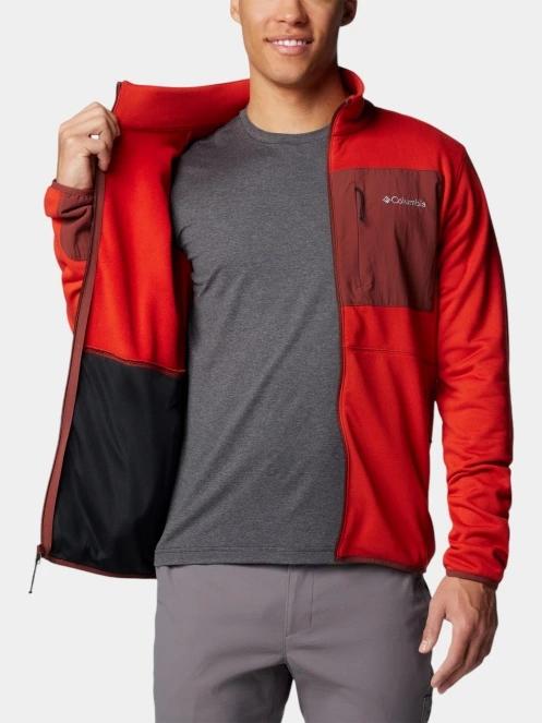 Columbia Columbia Hike Full Zip II férfi polár pulóver piros színben 6