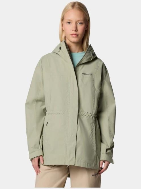 Columbia Hikebound II Long Jacket női esőkabát zöld színben 2