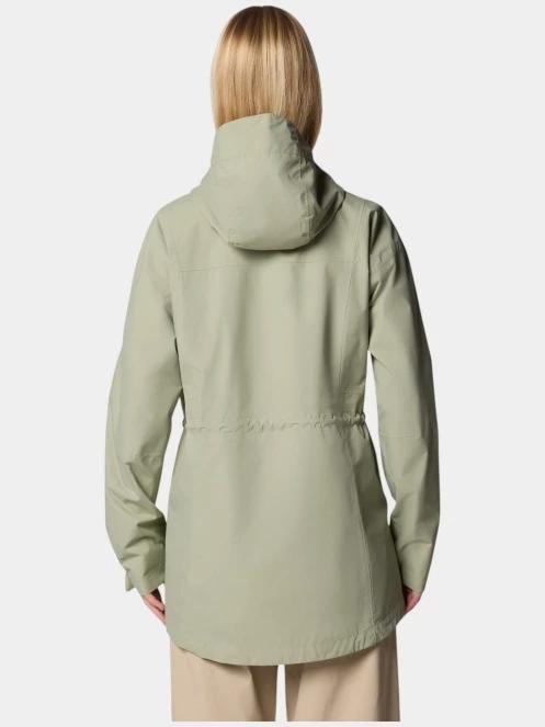 Columbia Hikebound II Long Jacket női esőkabát zöld színben 4
