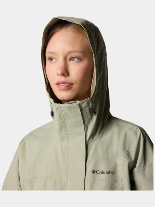 Columbia Hikebound II Long Jacket női esőkabát zöld színben 6