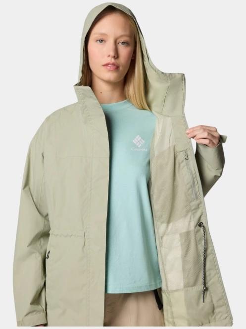 Columbia Hikebound II Long Jacket női esőkabát zöld színben 7