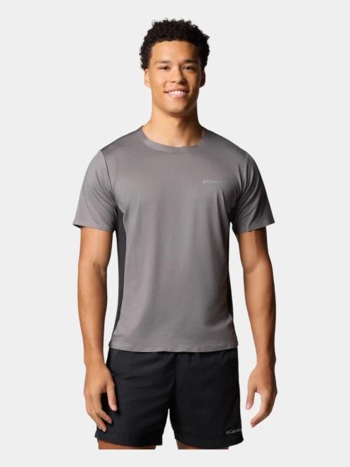 Columbia Three Pitch Short Sleeve Crew férfi rövid ujjú sport póló szürke színben 2