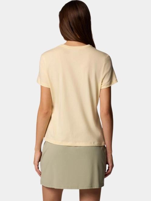 Columbia Ruby Springs Graphic Fitted Short Sleeve Shirt női rövid ujjú póló sárga színben 4