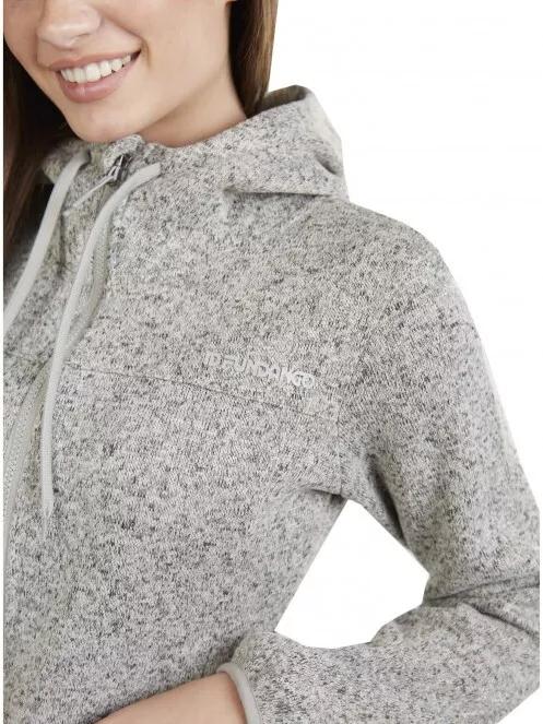 Fundango Share Hooded Fleece női kapucnis pulóver fehér színben 4