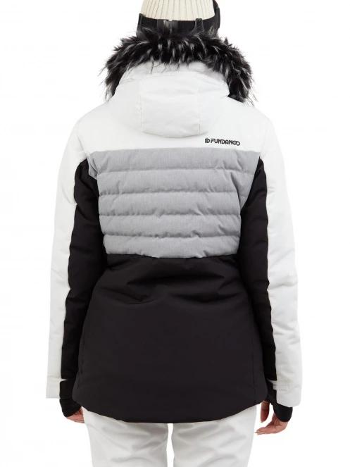 Fundango Salina Padded Jacket női steppelt síkabát fehér színben 3