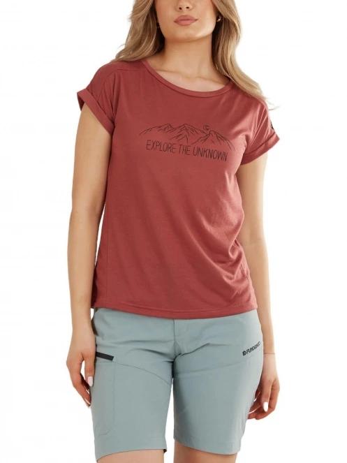 Fundango Atmos T-shirt női rövid ujjú póló piros színben 5