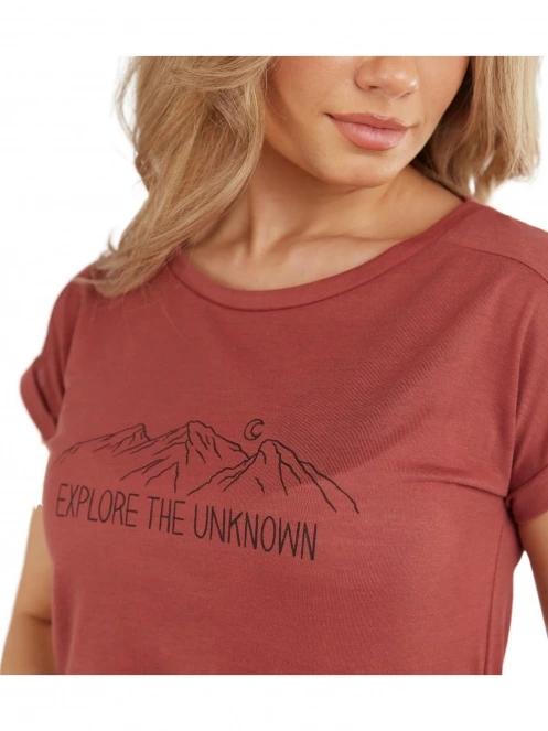 Fundango Atmos T-shirt női rövid ujjú póló piros színben 6