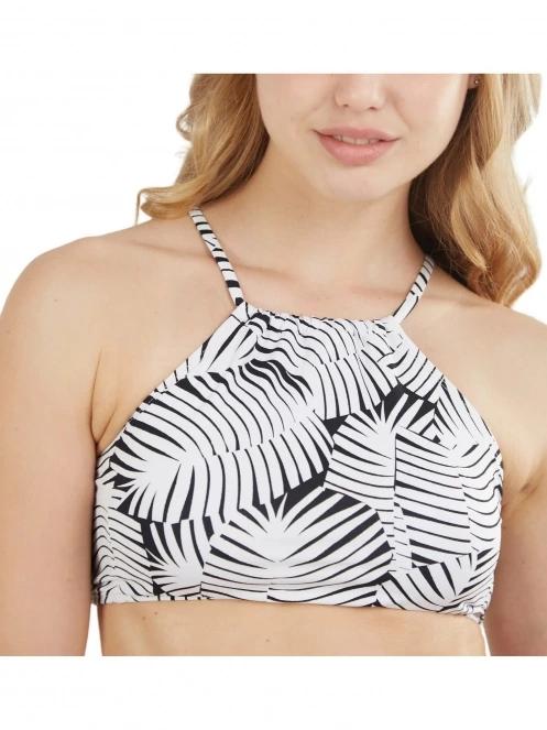 Fundango Hogg High Neck Top női bikini felső fehér színben 4