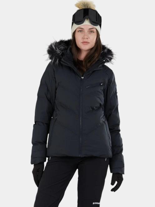 Fundango Elyra Fur Padded Jacket női steppelt síkabát fekete színben 2