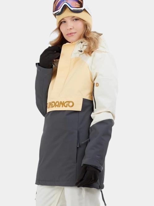 Fundango Birch ECO Logo Anorak női síkabát sárga színben 2