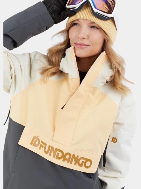 Fundango Birch ECO Logo Anorak női síkabát sárga színben 5