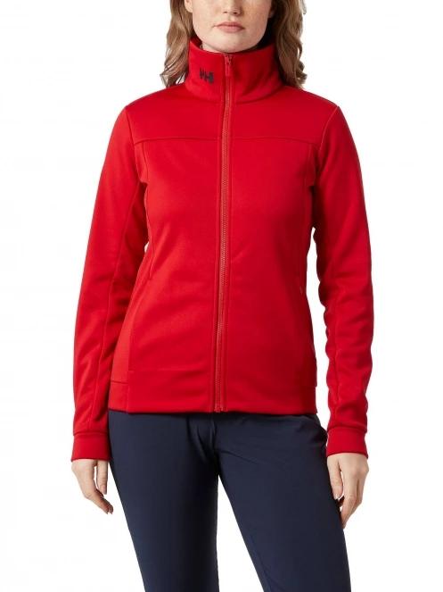 Helly Hansen W Crew Fleece Jacket női polár pulóver piros színben 2