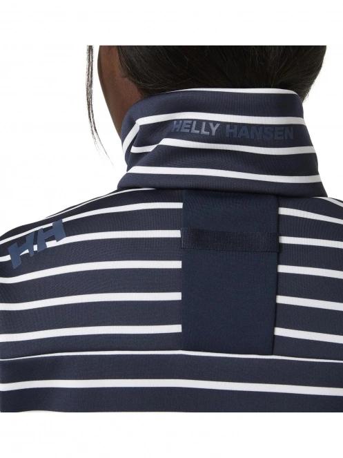 Helly Hansen W Crew Fleece Jacket női polár pulóver kék színben 5