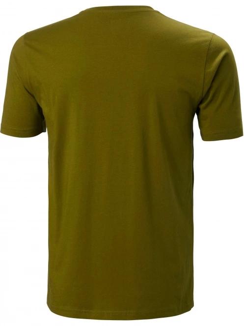 Helly Hansen Hh Logo T-Shirt férfi rövid ujjú póló oliva színben 5