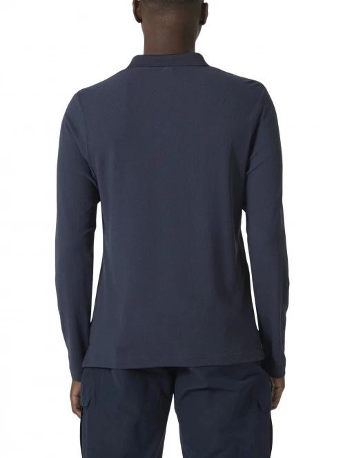 Helly Hansen Crewline Ls Polo férfi hosszú ujjú póló sötétkék színben 3
